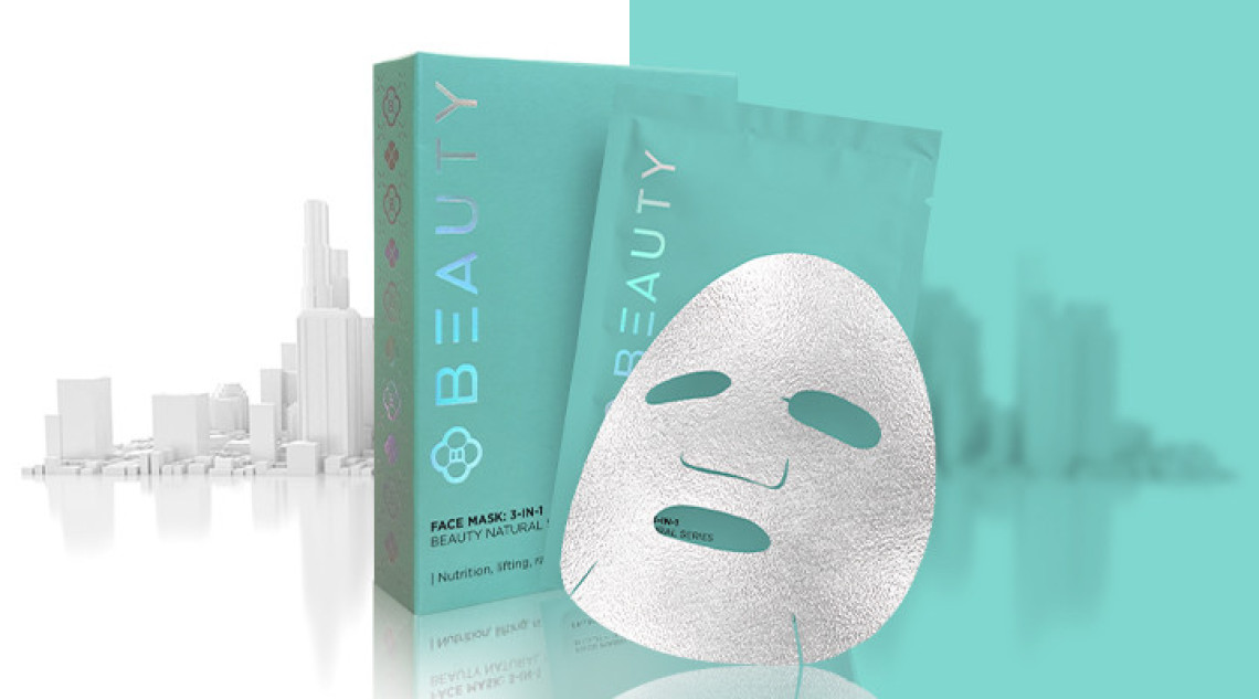 Ниқоб барои рӯй: 3 дар 1.