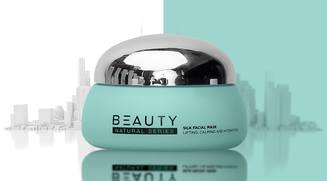 Ниқоби абрешим барои рӯй.